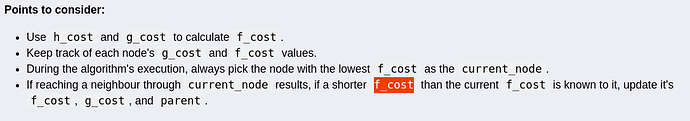 f_cost instructions