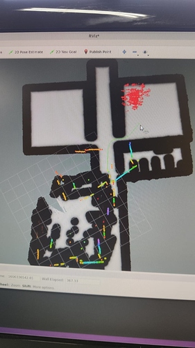 map being made with the laser data included